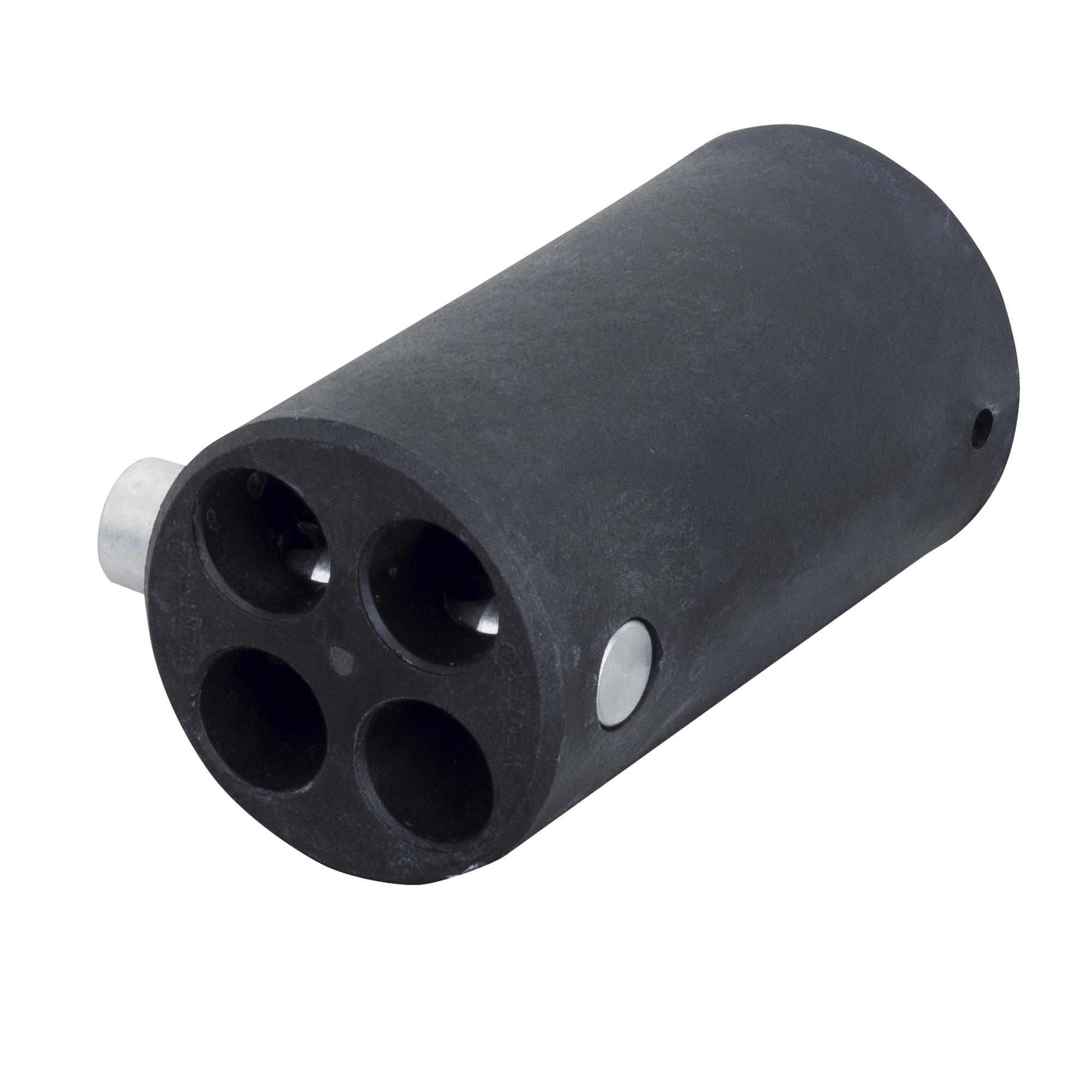WENTEX P&D 4-way connector for 40.6 mm tube black (complete)