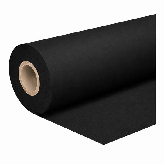 Black Duvetyne Roll - 8 oz Flame Retardant Stage Fabric - 130 cm (51 in) Wide x 65 yd