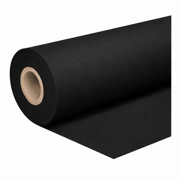 Black Duvetyne Roll - 8 oz Flame Retardant Stage Fabric - 130 cm (51 in) Wide x 65 yd