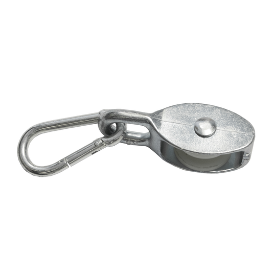 Wentex Eurotrack Ballast Bag Pulley - 80 mm Wheel - w/ Carabiner