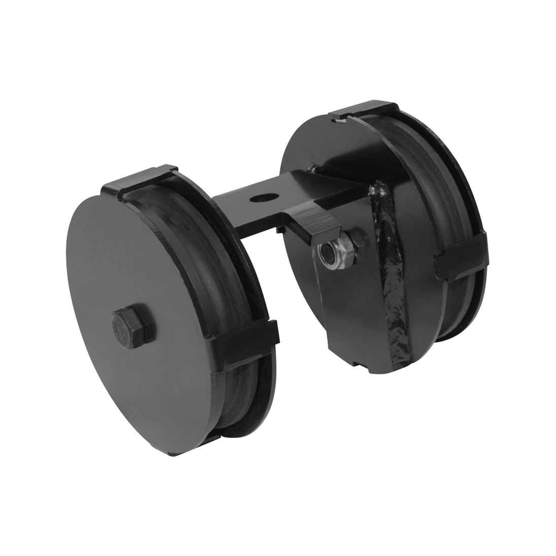 Wentex Eurotrack Curtain Track Double Pulley Wheel - 85 mm - Black