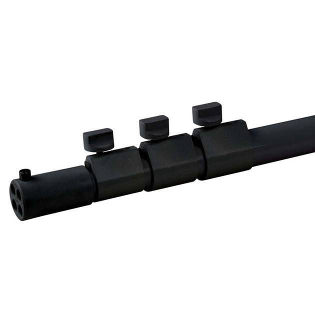Pipe & Drape - Upright - Telescopic 4-way - 6'(h) to 16'(h) - Black