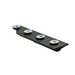 Wentex Eurotrack Curtain Track Connection Strip - 15 cm (5.91 in) - Black