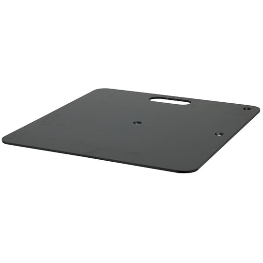 WENTEX P&D Base Plate - 600 x 600 mm (24 in x 24 in) - 14 kg (31 lbs) - Black (Powder Coated)