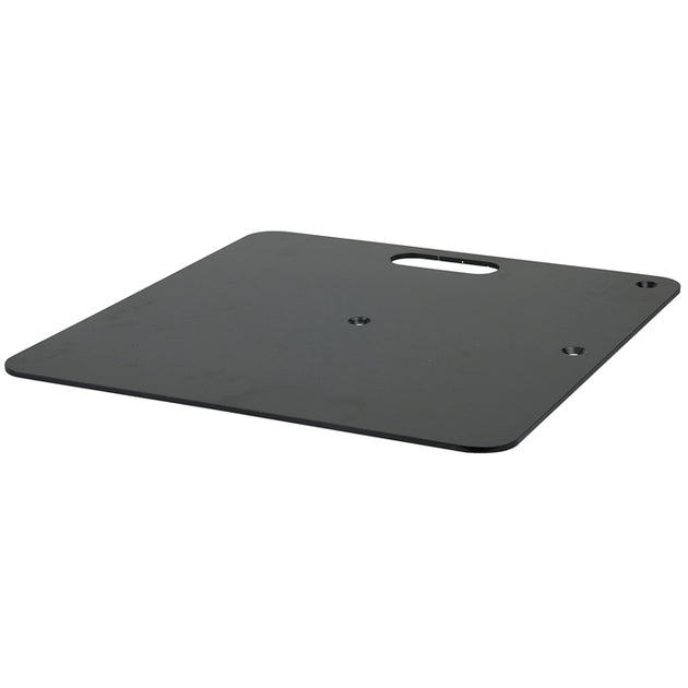 WENTEX P&D Base Plate - 600 x 600 mm (24 in x 24 in) - 14 kg (31 lbs) - Black (Powder Coated)
