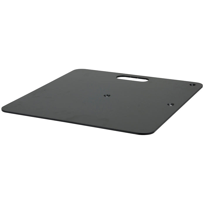 WENTEX P&D Base Plate - 600 x 600 mm (24 in x 24 in) - 14 kg (31 lbs) - Black (Powder Coated)