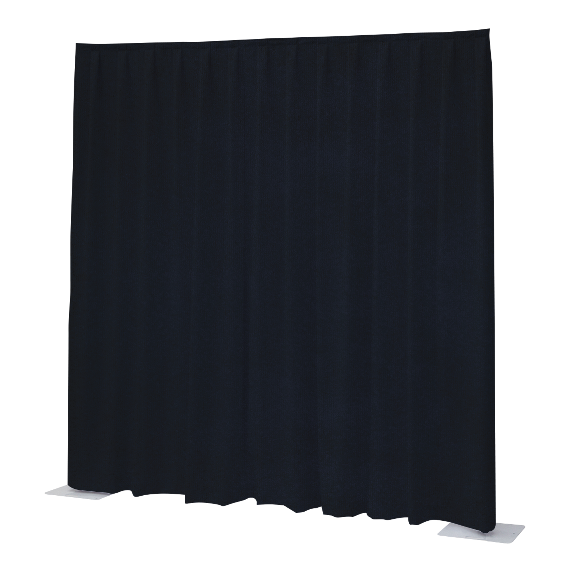 WENTEX P&D curtain 16'(h) x 11'(w) dark blue Velvet Napoli 260 g/m2 pleated