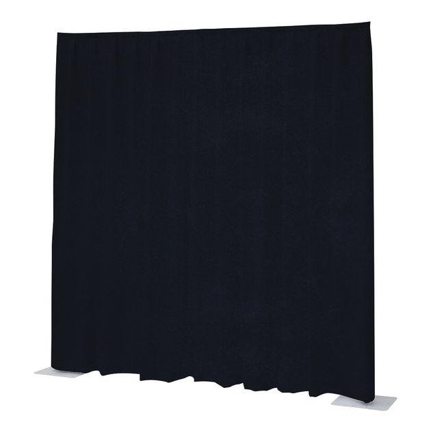 WENTEX P&D curtain 14'(h) x 11'(w) dark blue Velvet Napoli 260 g/m2 pleated
