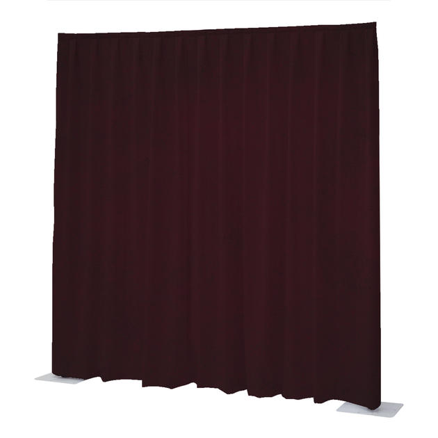 WENTEX P&D curtain 14'(h) x 11'(w) burgundy red Velvet Napoli 260 g/m2 pleated