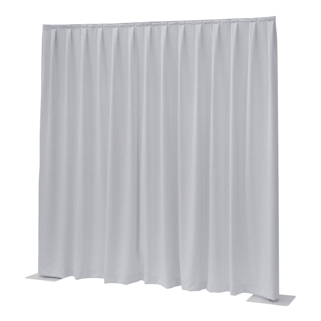 Pipe & Drape - drape - Velours Napoli - 14'(h) x 11'(b) - white - pleated