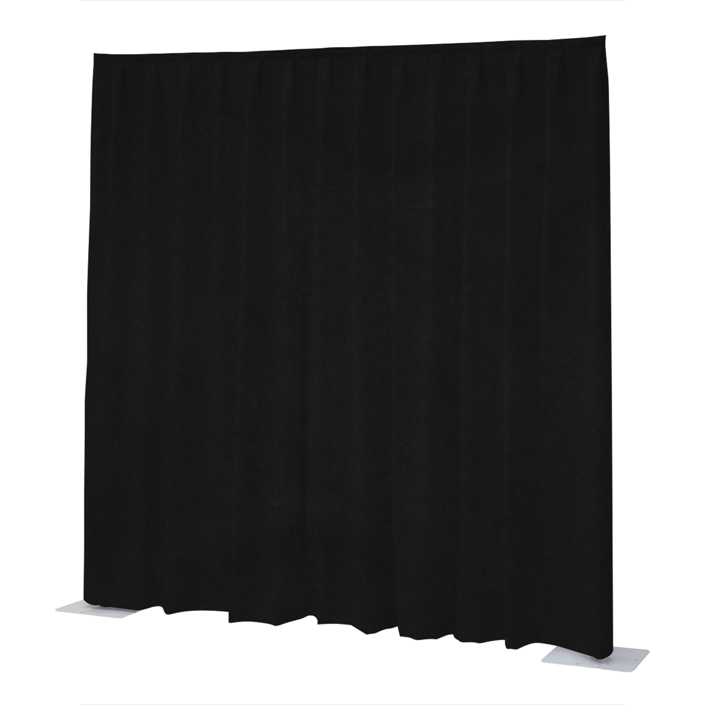 Pipe & Drape - drape - Velours Napoli - 10'(h) x 11'(b) - black - pleated