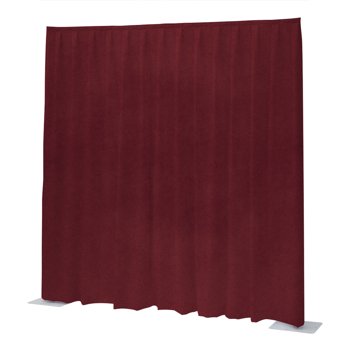WENTEX P&D curtain 10'(h) x 11'(w) red Velvet Napoli 260 g/m2 pleated