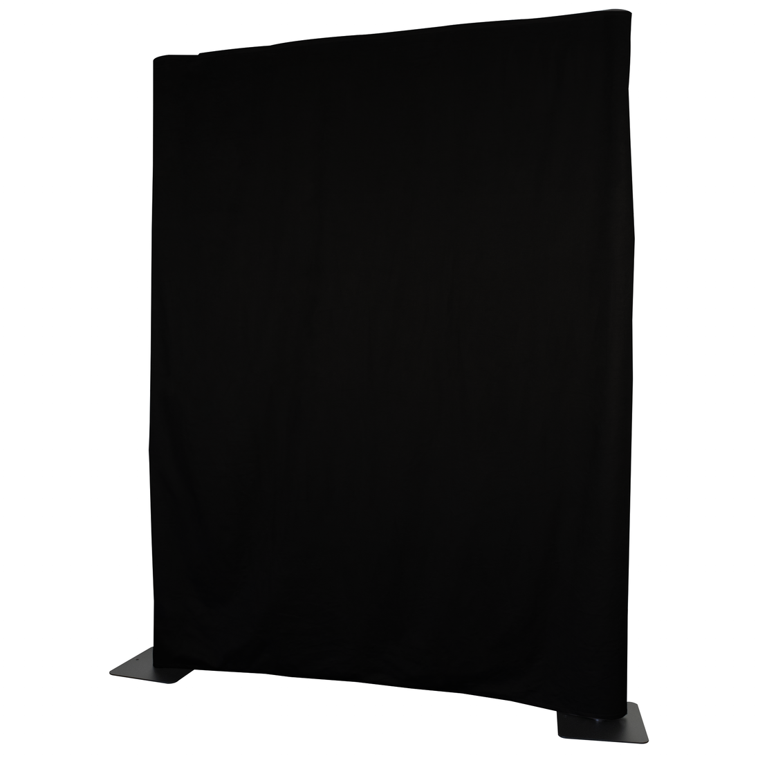 FOH curtain - Velvet Napoli - 6'(h) x 9'(w) - black - not pleated