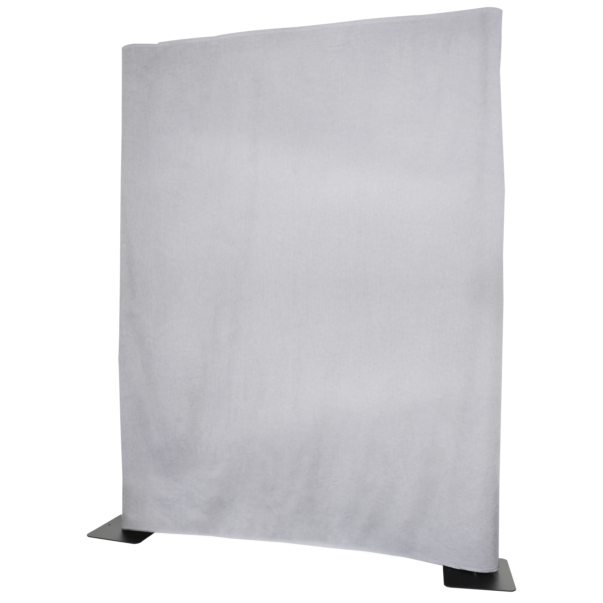 WENTEX P&D curtain 6'(h) x 9'(w) white Velvet Napoli 260 g/m2 not pleated