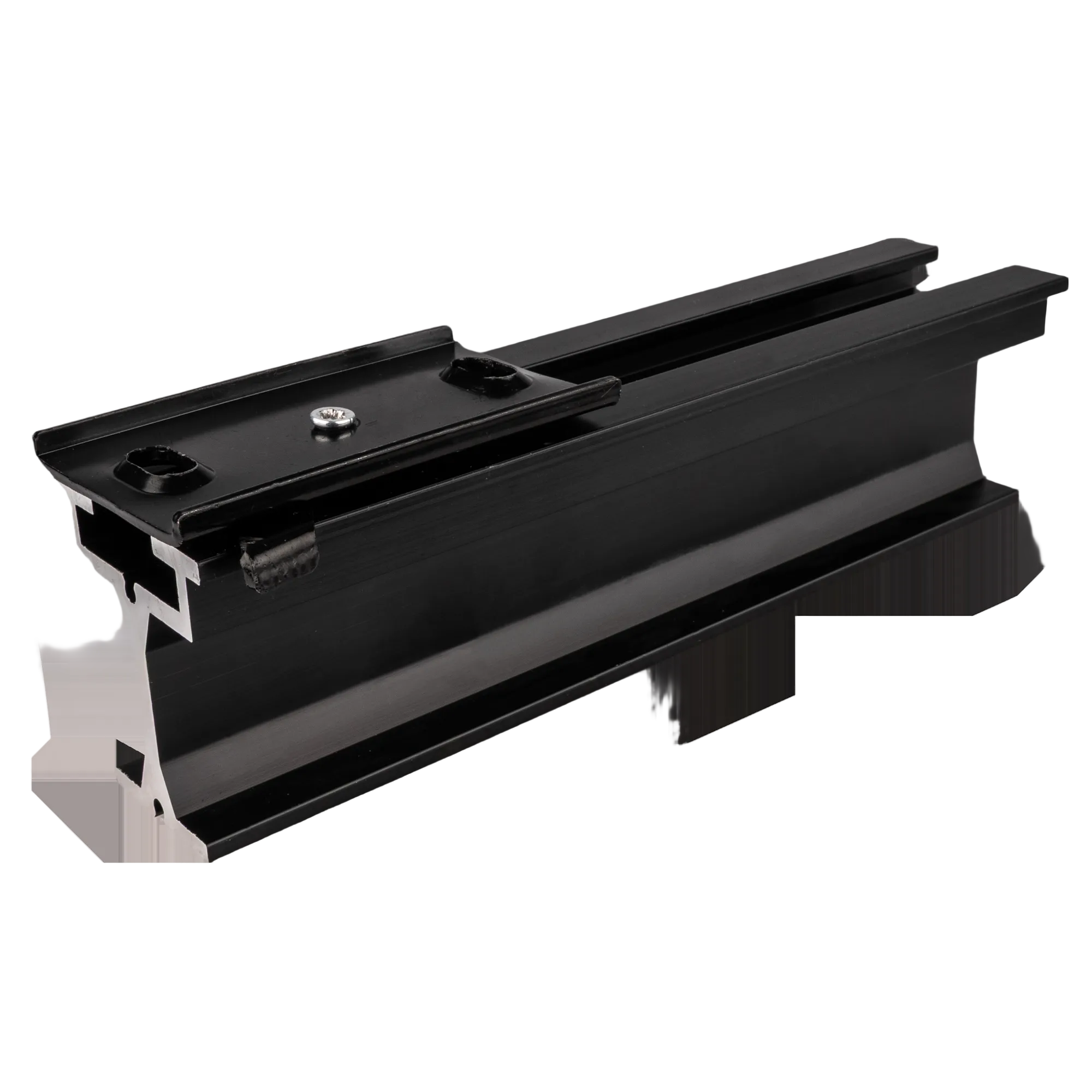 Wentex Eurotrack Curtain Track Ceiling Mount - Quick Coupling - Black