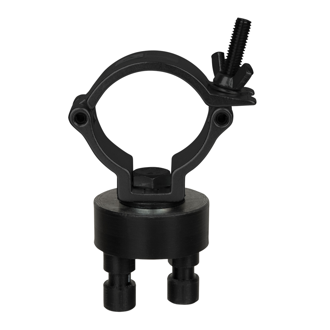WENTEX 4-Way Connector with 50 mm Half Coupler - Tube Mount (Black)