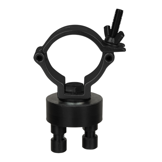WENTEX 4-Way Connector with 50 mm Half Coupler - Tube Mount (Black)