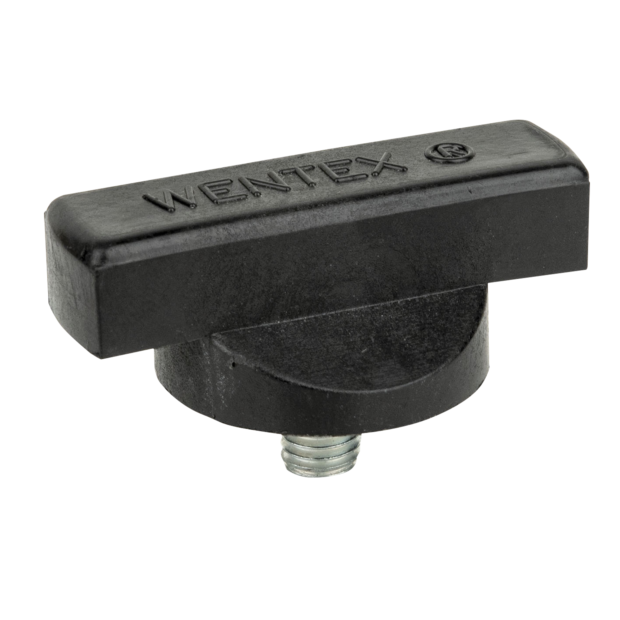 WENTEX Rotary Knob Wide for Upright - M10 x 12 mm - Black