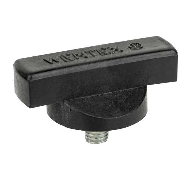 WENTEX Rotary Knob Wide for Upright - M10 x 12 mm - Black