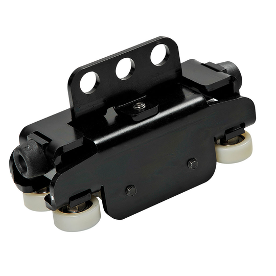 Wentex Eurotrack Curtain Track Runner - Heavy Duty (HD) - 4+4 Wheel - Black - WLL 55 lbs