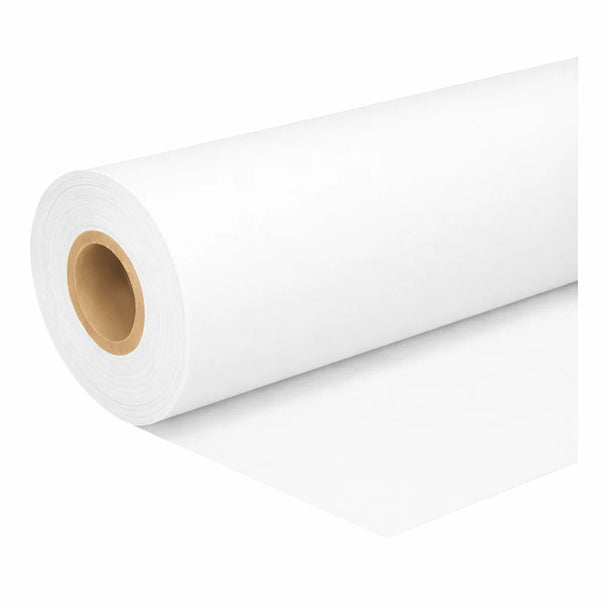 White 8 oz Duvetyne Roll - Flame Retardant Stage & Masking Fabric - 130 cm (51 in) x 65 yd