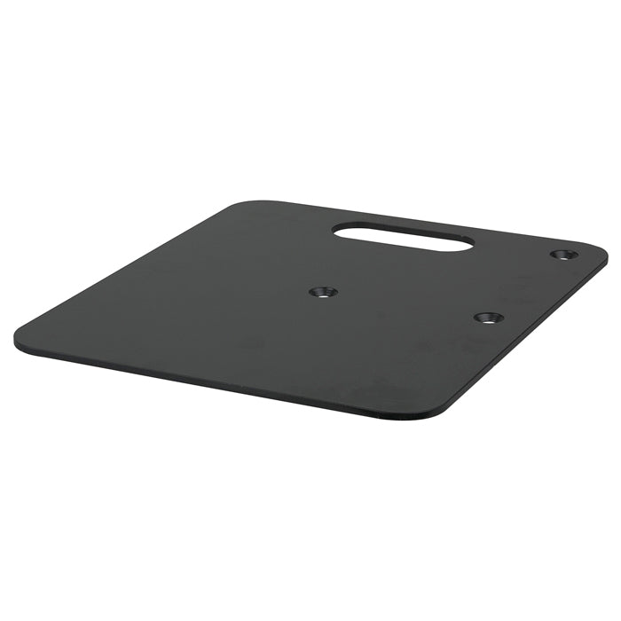 WENTEX P&D FOH Base Plate - 350 x 300 mm (14 in x 12 in) - 4 kg (9 lbs) - Black (Powder Coated)