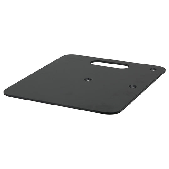WENTEX P&D FOH Base Plate - 350 x 300 mm (14 in x 12 in) - 4 kg (9 lbs) - Black (Powder Coated)