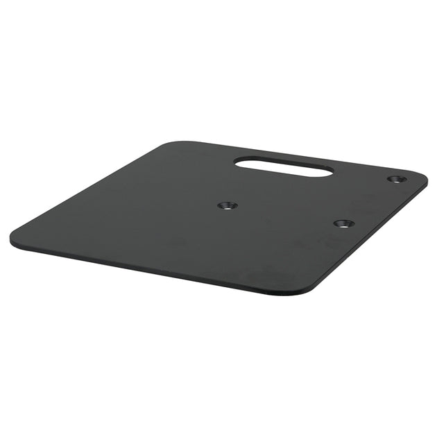 WENTEX P&D FOH Base Plate - 350 x 300 mm (14 in x 12 in) - 4 kg (9 lbs) - Black (Powder Coated)